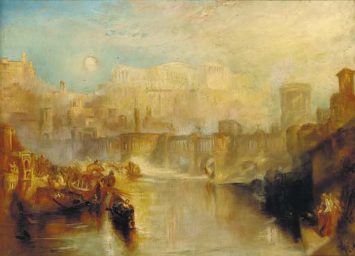 Ancient Rome: Agrippina landing with the ashes of Germanicuc; and St. Benedetto, looking towards Fusina, Venice
