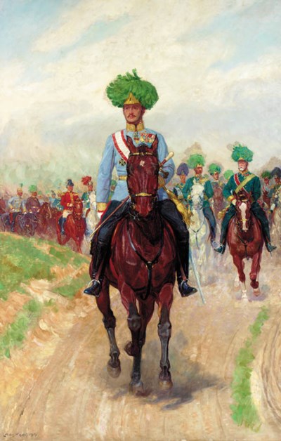 Ludwig Koch (18661934) , Karl I leading his troops Christie's