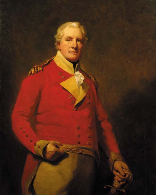 Portrait of Lieutenant-General Alexander Mackenzie Fraser of Inverallochy, M.P. (c.1758-1809), three-quarter-length, in uniform, his left-hand resting on the hilt of the sword
