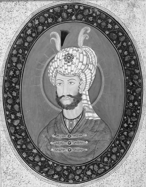 Two oval portraits of Persian rulers Pahari, late 19th Century Christie's