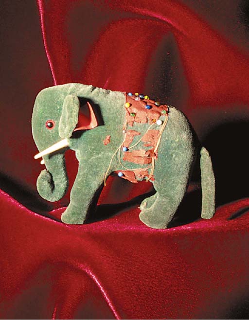 gold elephant cushion