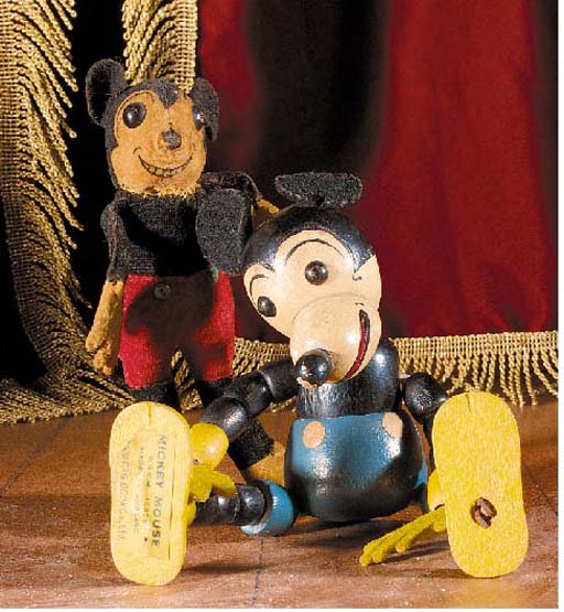 A rare Dean's Rag Book Co. wooden Mickey Mouse | Christie's