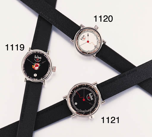 ALAIN SILBERSTEIN. A LIMITED EDITION STAINLESS STEEL SELF-WINDING 