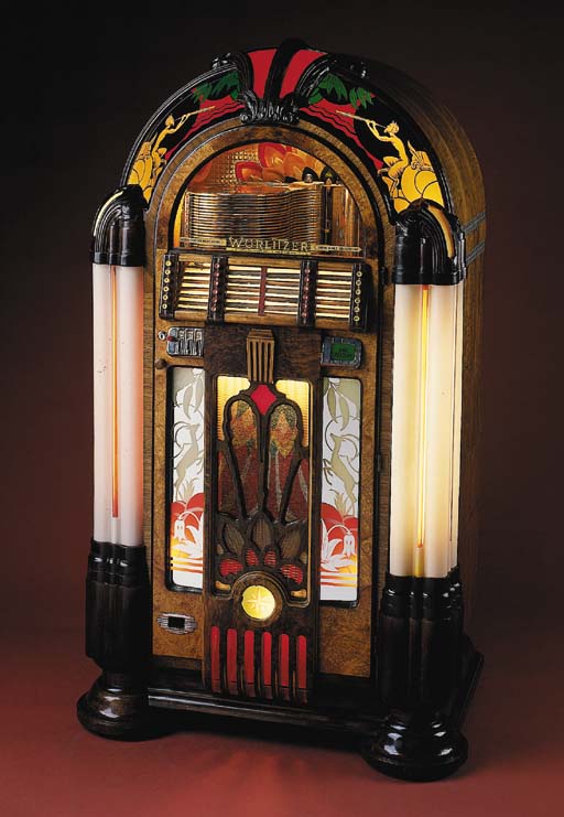 WURLITZER Model 950, 1942, Paul Fuller design, 78 rpm, 24 selection