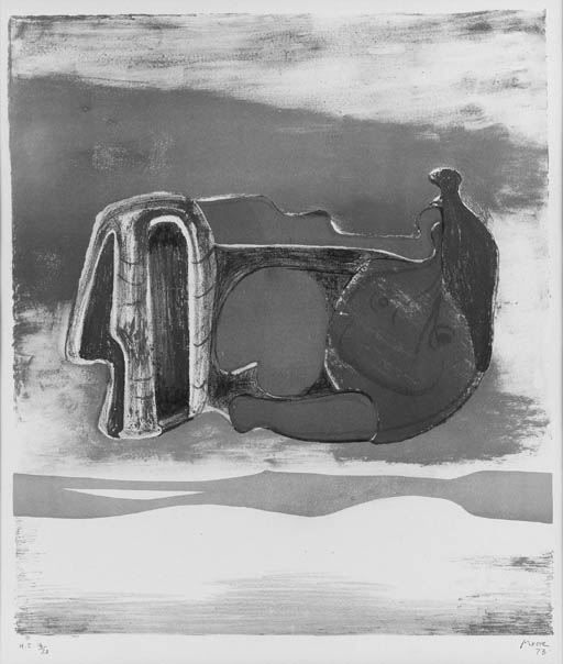 Reclining Figure with Sky Background, from Reclining Figures Portfolio (C. 238)
