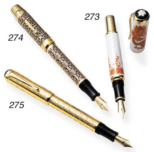 A "LOUIS XIV" FOUNTAIN PEN, BY MONTBLANC Christie's