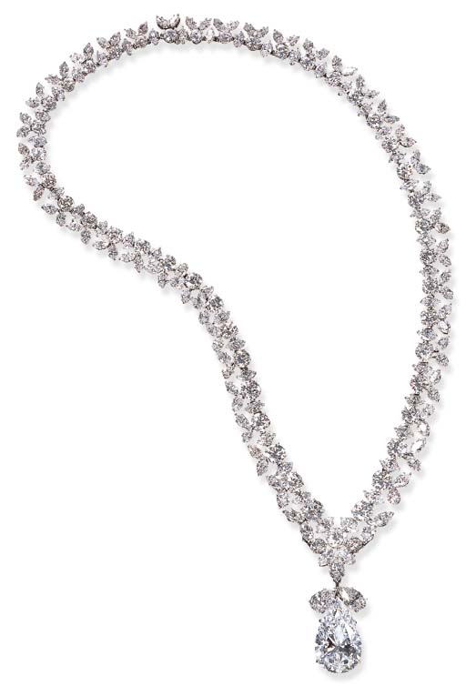 A HIGHLY IMPORTANT DIAMOND PENDANT NECKLACE, BY HARRY WINSTON Christie's
