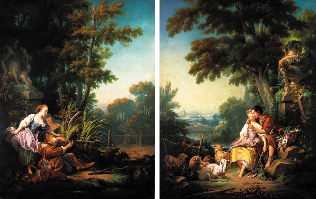 Francois boucher girl reclining picture