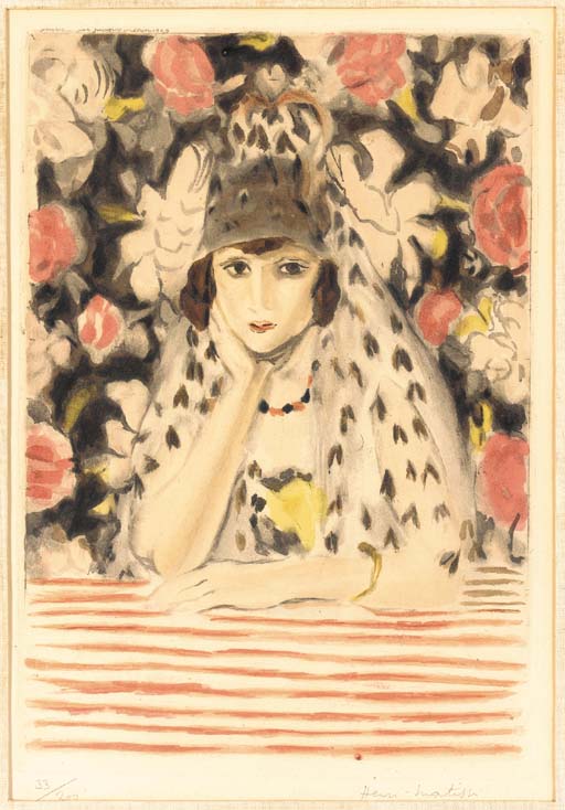 Espagnole à la mantille, by Jacques Villon (D. II; G.& P. E 645) 
