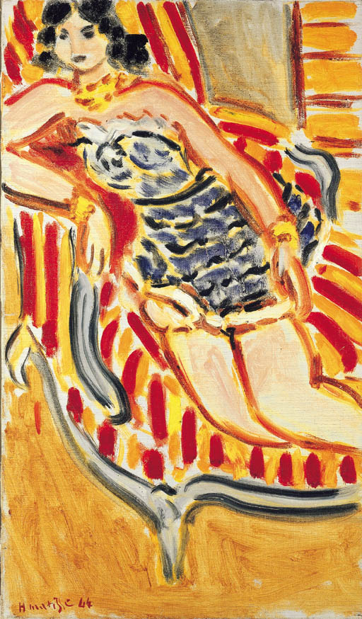 Henri Matisse (1869-1954) , Jeune Femme au canapé | Christie's