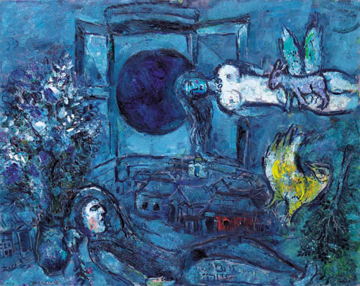 Marc Chagall (1887-1985) , La fenêtre dans le ciel | Christie's