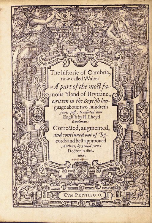 CARADOC OF LLANCARFAN, Saint. The Historie of Cambria now called Wales