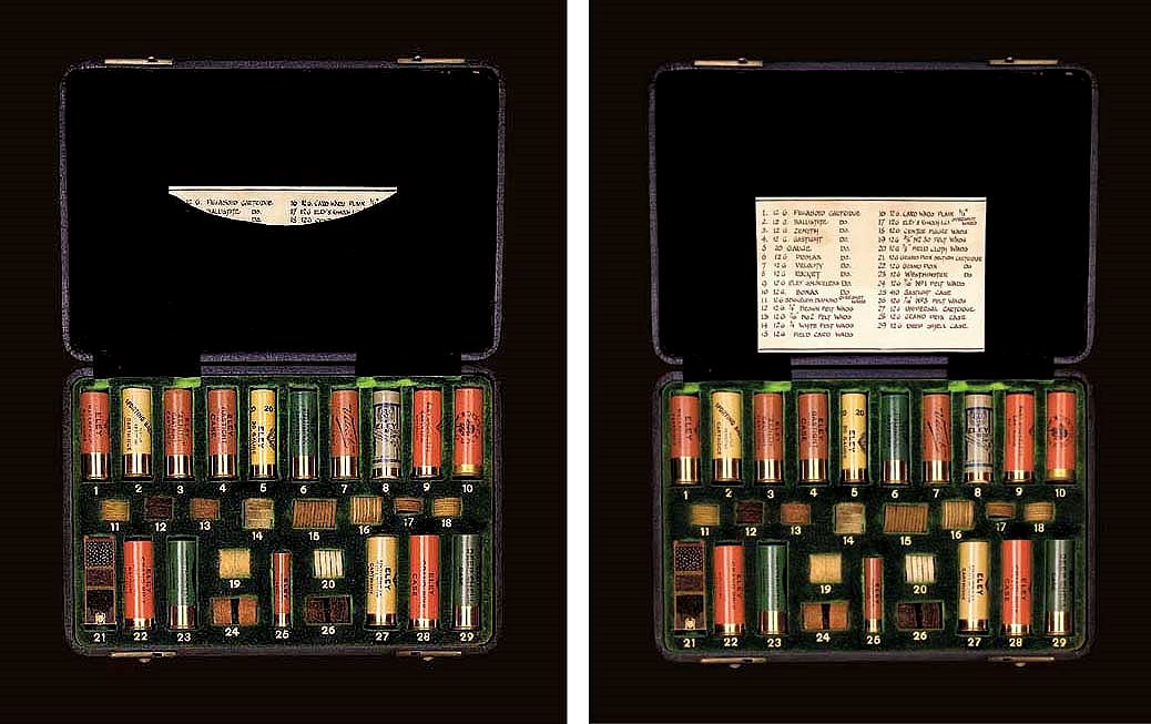 A RARE TRAVELLING SALESMAN'S CARTRIDGE DISPLAYCASE