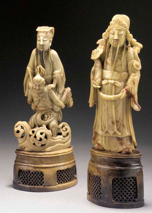 Two Chinese soapstone figures19th Century Christie's