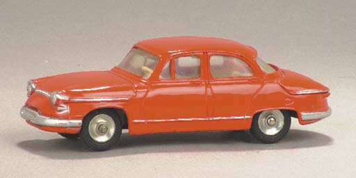 1 fiche + certif. DINKY TOYS ATLAS repro ref 547 1, Panhard PL17 rouge