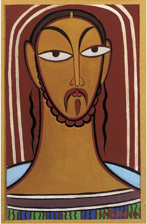 Head of Christ Jamini Roy, India (18871972)