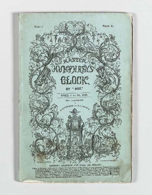 DICKENS Charles Master  Humphrey  s  Clock  London Chapman 