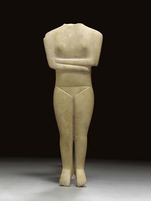 cycladic marble figures
