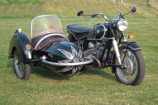 c. 1960 BMW R69S MOTORCYCLE COMBINATION