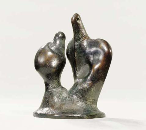 Mother and Child, Circular Base 
