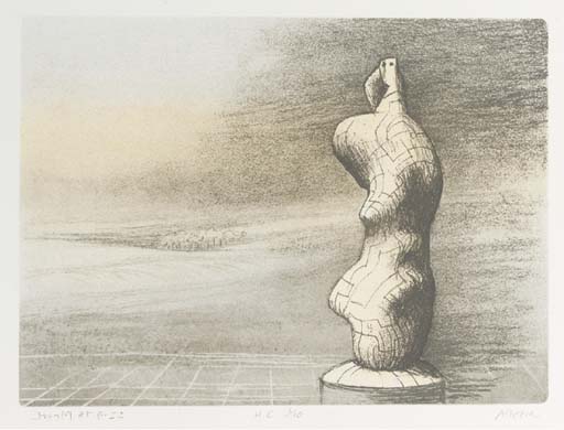 Standing Figure Storm Sky (C. 494) 
