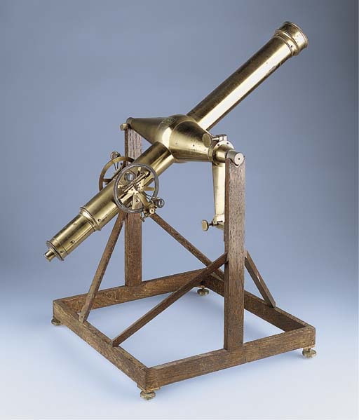 A fine lacqueredbrass transit telescope , TROUGHTON & SIMMS, LONDON