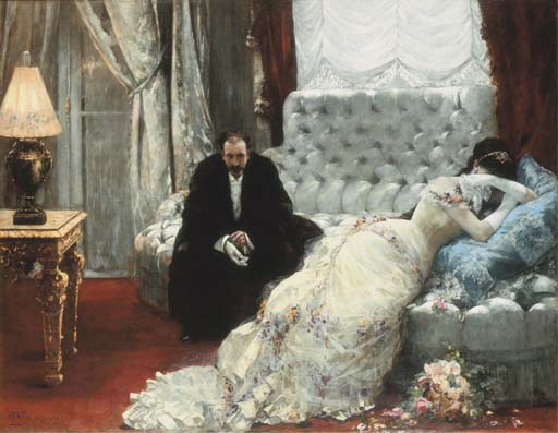 Henri Gervex、Ballerine lisant Figaro Ballerinas Painting by Henri Gervex - Pixels