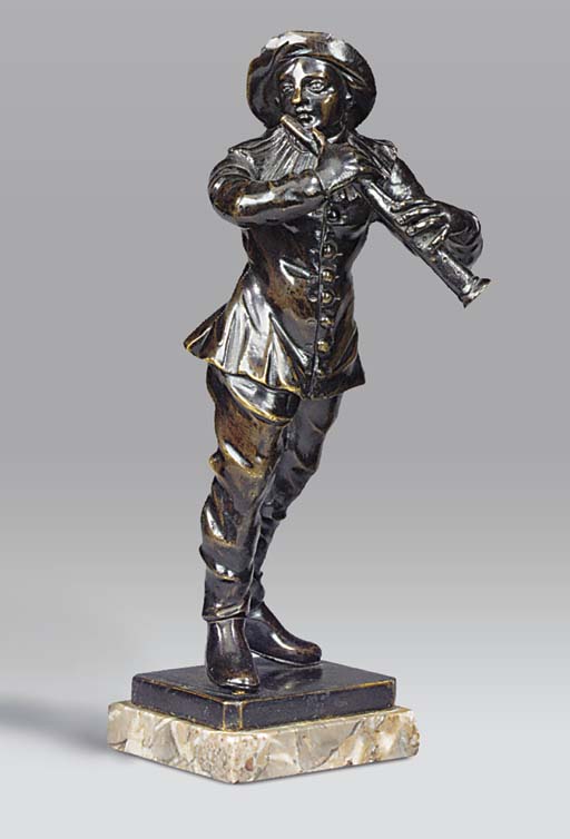 bronze musician figurines