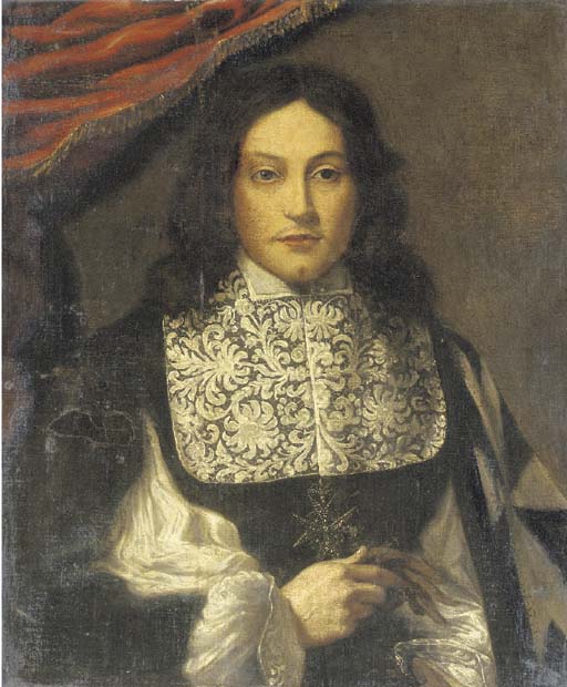 Follower of Giovanni Bernardo Carbone , Portrait of a Knight of Malta