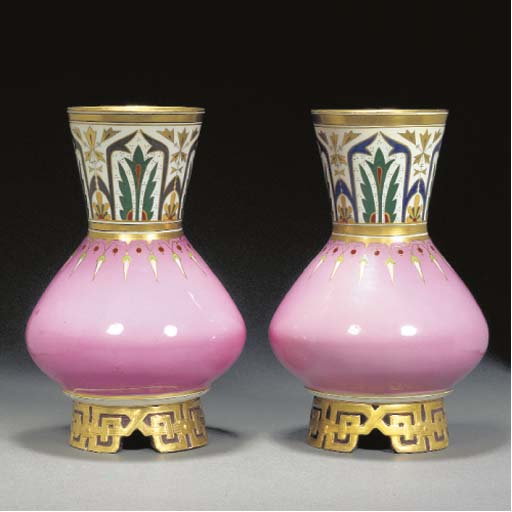 A Pair of Minton Vases Christie's