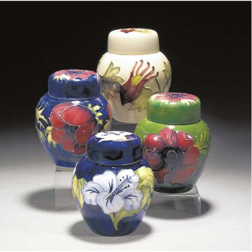 A Collection of Thirteen Small Moorcroft Vases Christie's