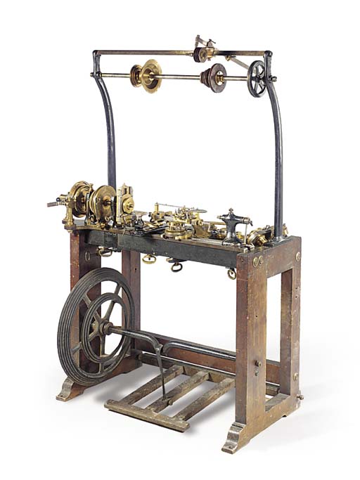 A rose engine turning lathe by Holtzapffel, Christie's