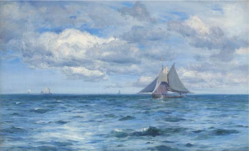 The lonely sea and the sky 
