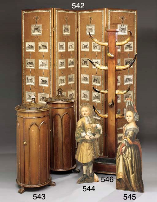 A painted wood dummy board , POSSIBLY EARLY 20TH CENTURY Christie's