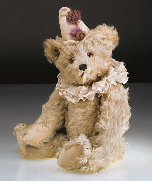 steiff white clown bear
