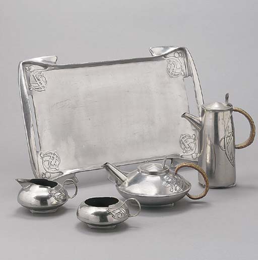 An English Pewter Tea Set Christie's