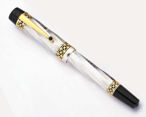 montblanc sterling silver fountain pen