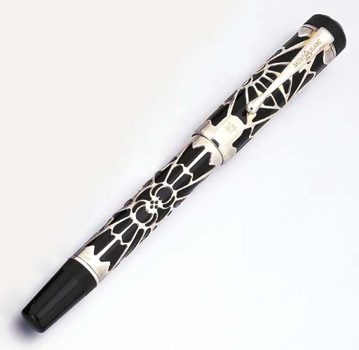 montblanc sterling silver fountain pen