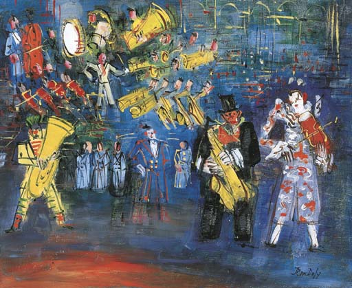 Jean Dufy (1888-1964) , Musiciens du cirque | Christie's