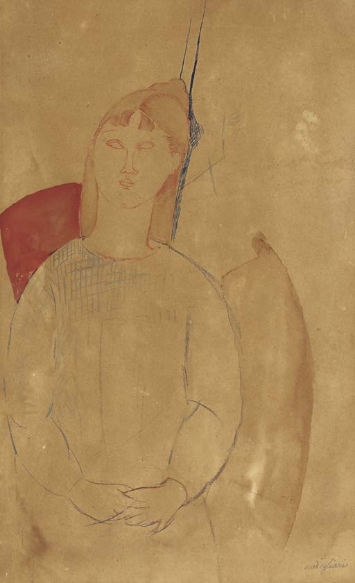 Jeune femme assise 
