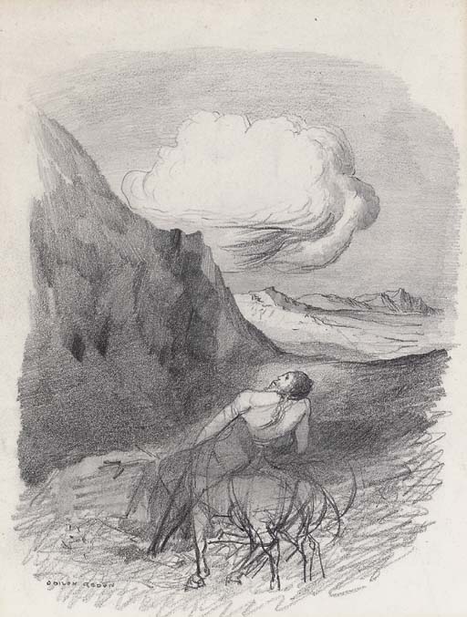 Centaure dans un paysage 
