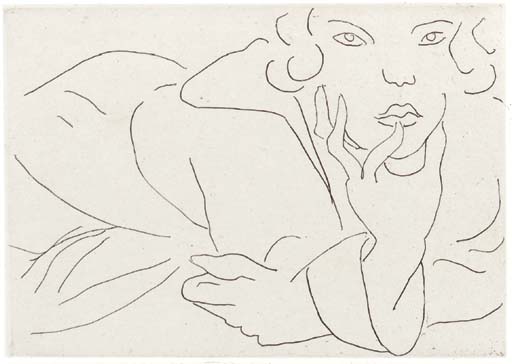 Figure drapée dans un peignoir, main droite soutenant le visage (D. 202)
