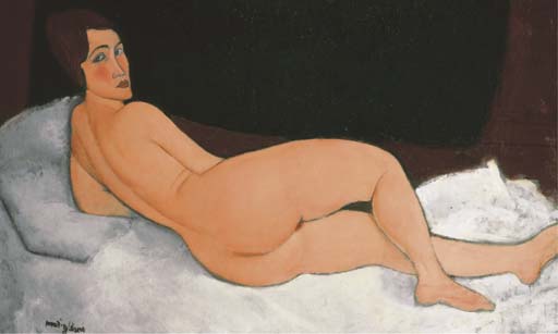 Amedeo Modigliani (1884-1920) | Nu couché (sur le côté gauche ...