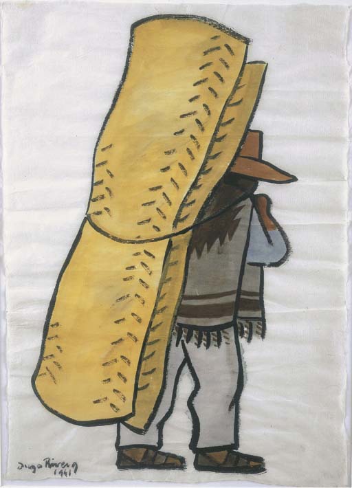 Hombre con petates 
