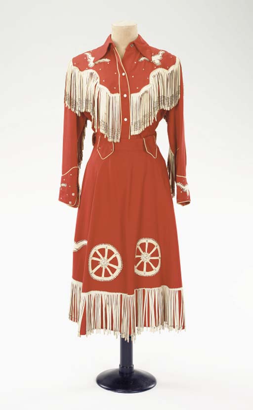 red cowgirl dress