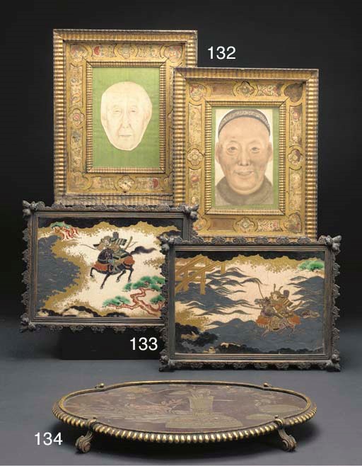  DEUX  PORTRAITS DE PERSONNAGE CHINOIS 