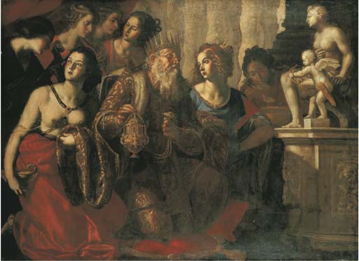 Salomone adora gli idoli 
