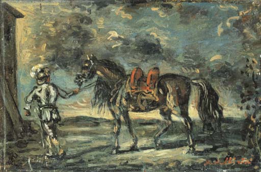 Cavallo con palafreniere 

