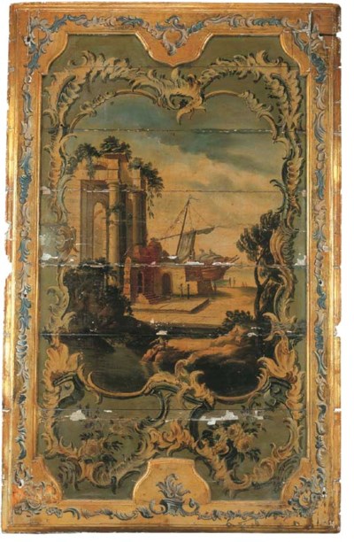 Sopraporta in legno dorato