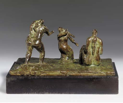 Three bathers - after Cézanne 
